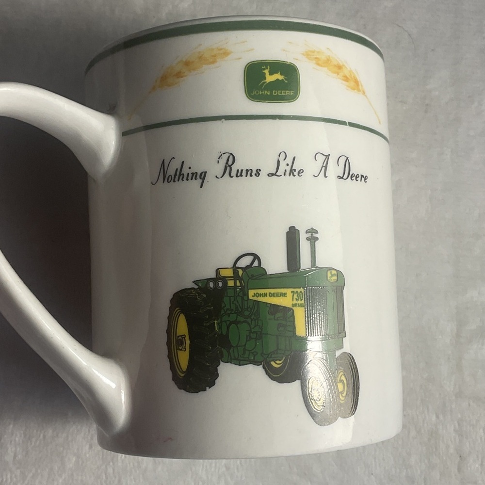 John Deere Green and Yellow Tractor Mug